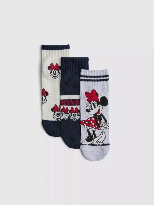 Paquete de 3 pares de calcetines de tobillo de Minnie Mouse de Disney