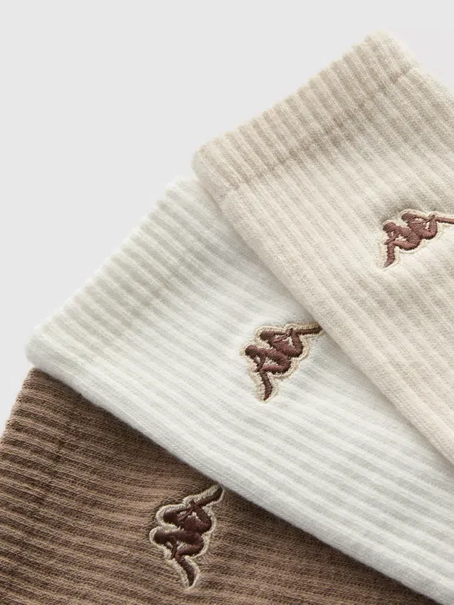 Paquete de 3 pares de calcetines deportivos de caña media Kappa x Primark
