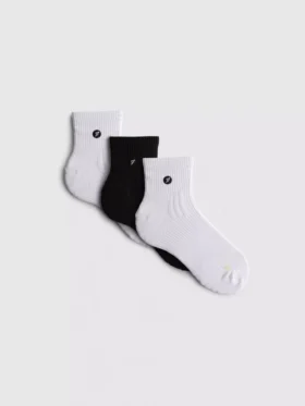 Paquete de 3 pares de calcetines deportivos de microfibra de caña media