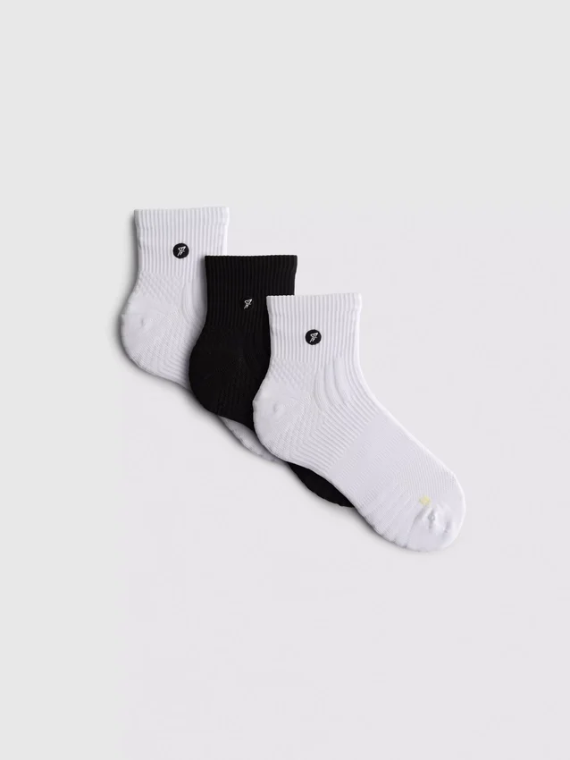 Paquete de 3 pares de calcetines deportivos de microfibra de caña media