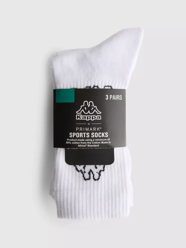 Paquete de 3 pares de calcetines deportivos Kappa x Primark