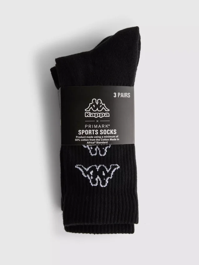 Paquete de 3 pares de calcetines deportivos Kappa x Primark