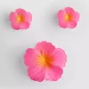 Paquete de 3 pinzas para el cabello con forma de flor