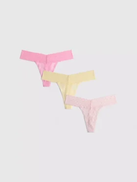 Paquete de 3 tangas bandeau de encaje