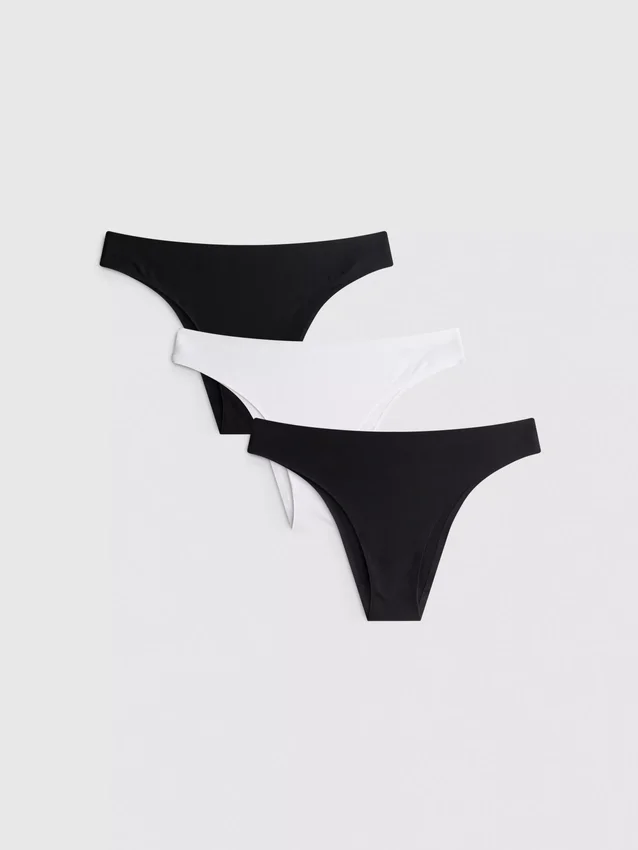 Paquete de 3 tangas brasileñas invisibles