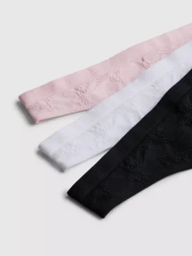 Paquete de 3 tangas de jacquard sin costuras