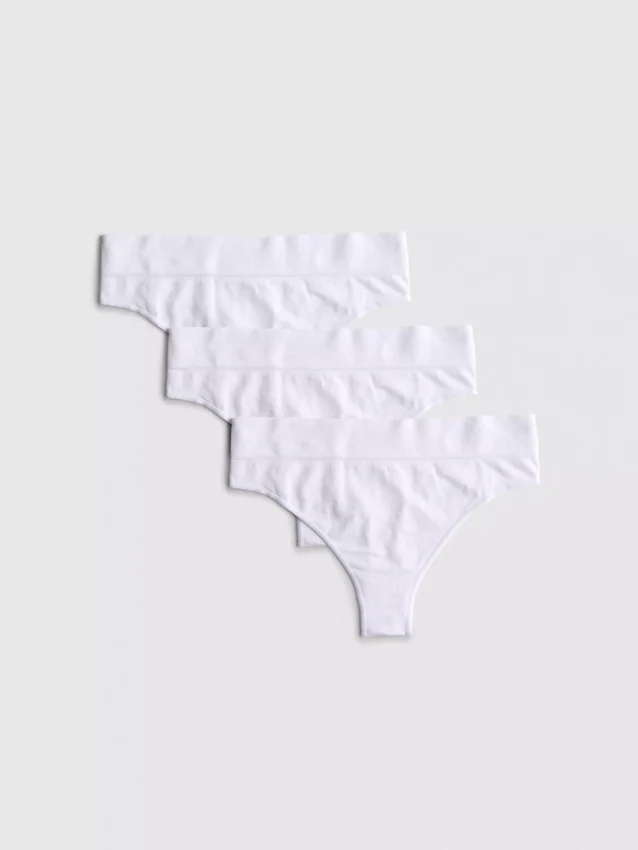 Paquete de 3 tangas sin costuras