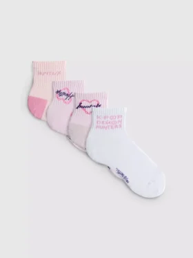 Paquete de 4 pares de calcetines cortos «K-Pop Demon Hunters»