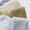 Paquete de 4 pares de calcetines de bebé acanalados