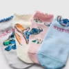 Paquete de 4 pares de calcetines de zapatillas de Stitch de Disney