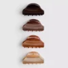 Paquete de 4 pinzas para el cabello tipo garra en tonos similares