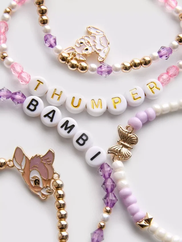 Paquete de 4 pulseras de Bambi de Disney