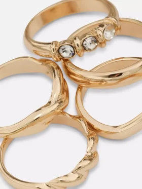 Paquete de 5 anillos de diversos diseños