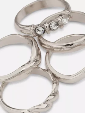 Paquete de 5 anillos de diversos diseños