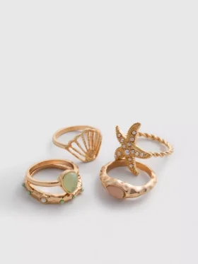 Paquete de 5 anillos de estilo náutico