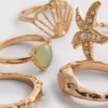 Paquete de 5 anillos de estilo náutico