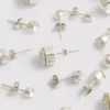 Paquete de 5 aretes con gemas