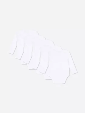 Paquete de 5 bodies básicos de manga larga