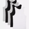 Paquete de 5 camisetas sin mangas básicas