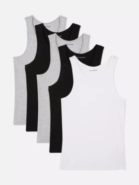 Paquete de 5 camisetas sin mangas básicas