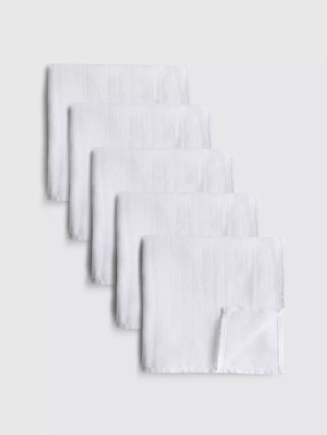 Paquete de 5 paños de muselina de algodón