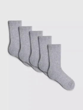 Paquete de 5 pares de calcetines acanalados