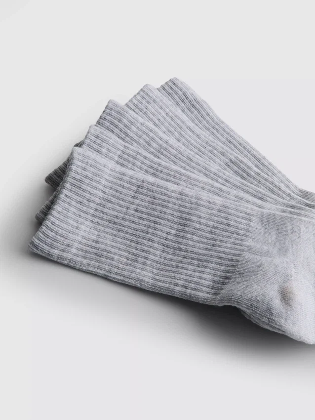 Paquete de 5 pares de calcetines acanalados