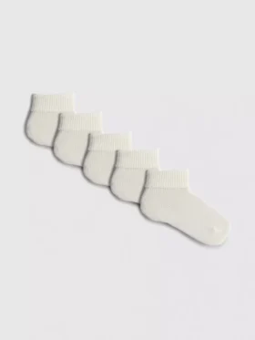 Paquete de 5 pares de calcetines con puños acanalados
