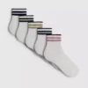 Paquete de 5 pares de calcetines cortos a rayas de colores