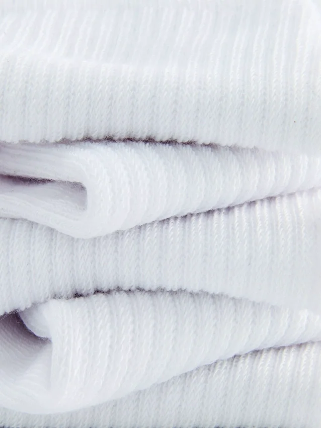 Paquete de 5 pares de calcetines cortos acanalados