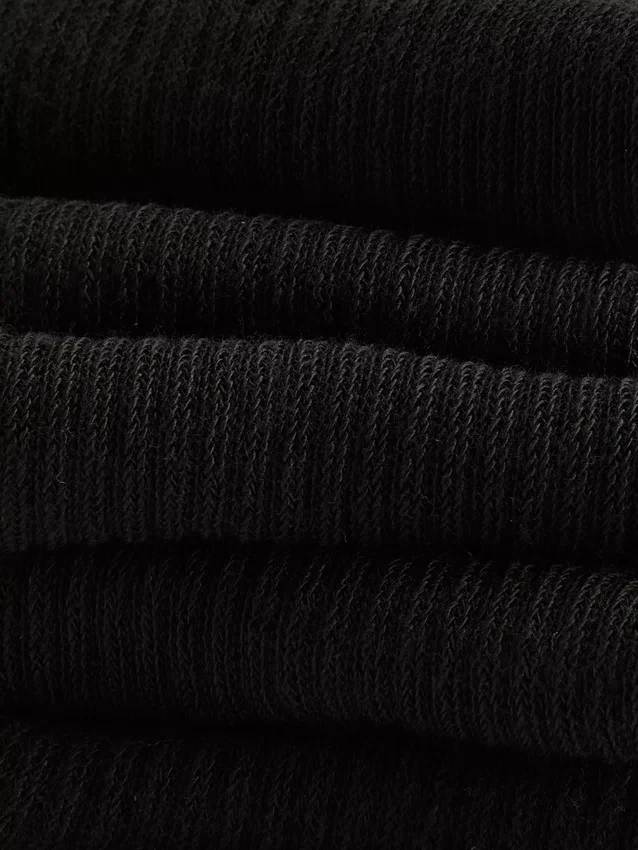 Paquete de 5 pares de calcetines cortos acanalados