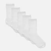 Paquete de 5 pares de calcetines cortos blancos