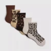 Paquete de 5 pares de calcetines cortos con estampado de animales