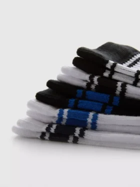 Paquete de 5 pares de calcetines deportivos a rayas