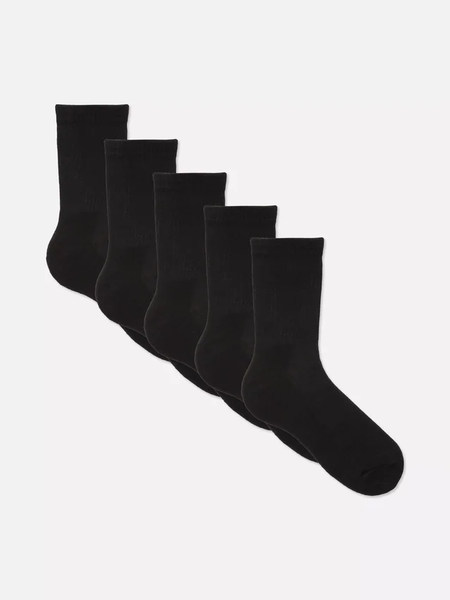 Paquete de 5 pares de calcetines deportivos de caña media