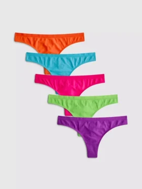 Paquete de 5 tangas sin costuras