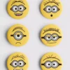Paquete de 6 botones de los Minions
