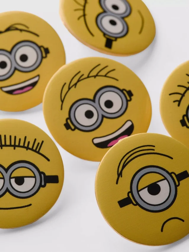 Paquete de 6 botones de los Minions