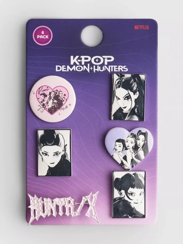 Paquete de 6 insignias de «K-Pop Demon Hunters»