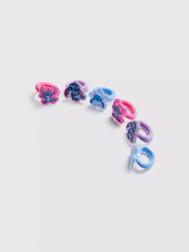 Paquete de 6 ligas para el pelo de Stitch de Disney