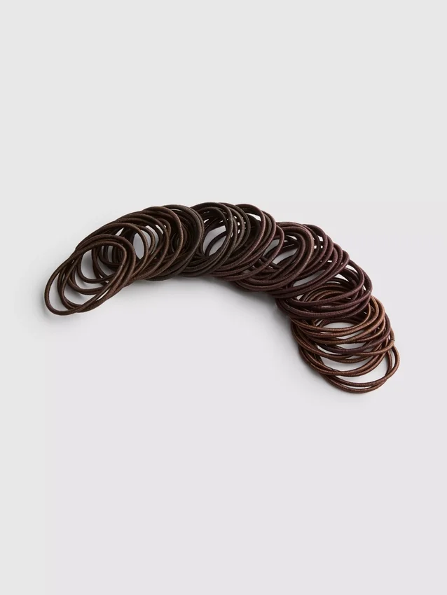 Paquete de 60 ligas delgadas para el cabello
