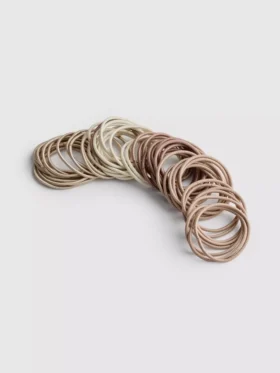 Paquete de 60 ligas delgadas para el cabello