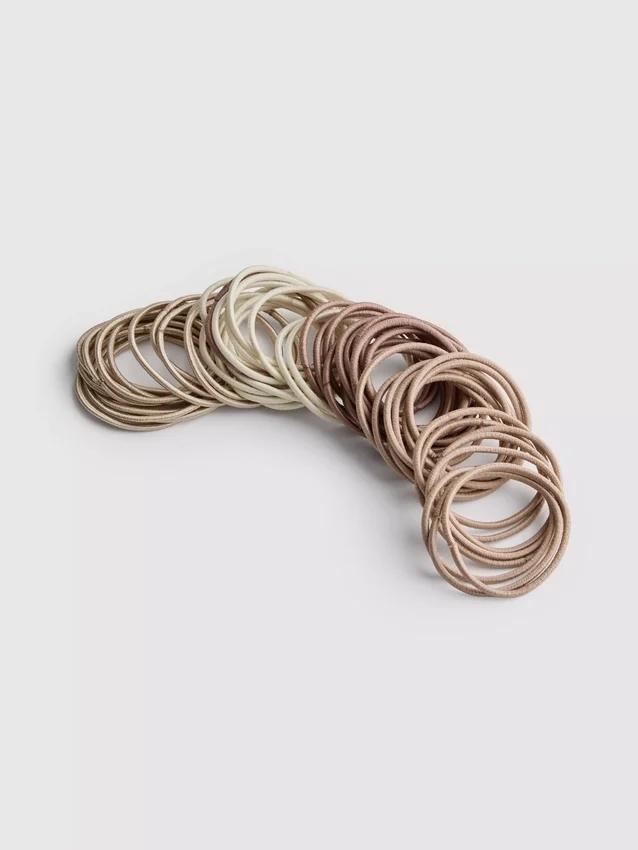 Paquete de 60 ligas delgadas para el cabello