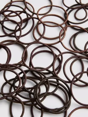 Paquete de 60 ligas delgadas para el cabello