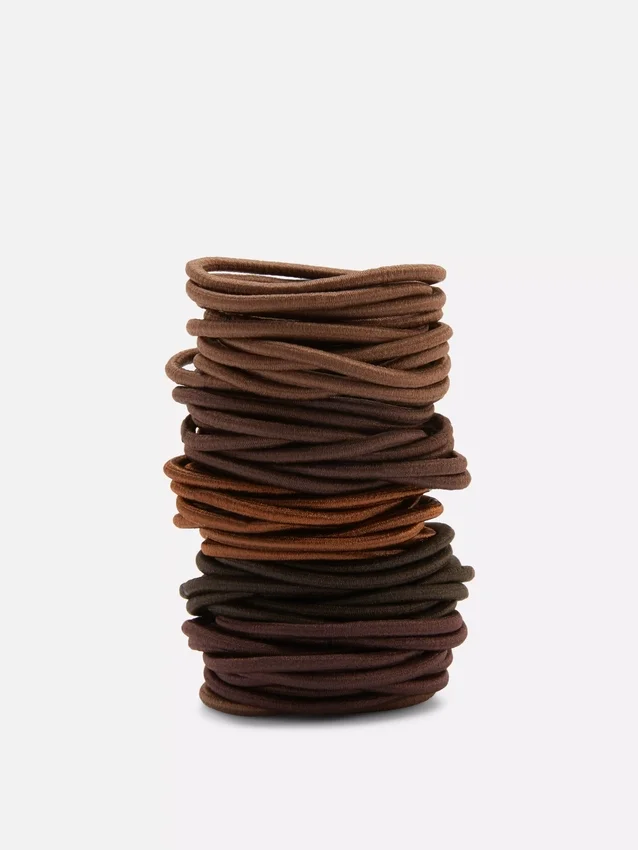 Paquete de 60 ligas elásticas gruesas para el cabello