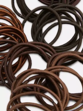 Paquete de 60 ligas elásticas gruesas para el cabello