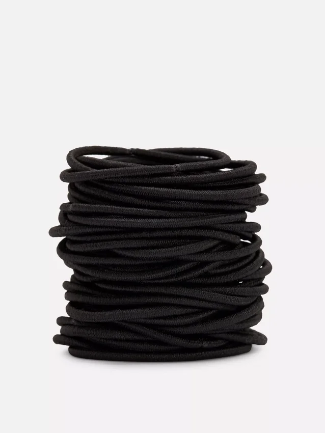 Paquete de 60 ligas para el cabello elásticas gruesas