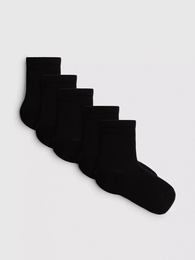 Paquete de 7 pares de calcetines acortados acolchados sin costuras