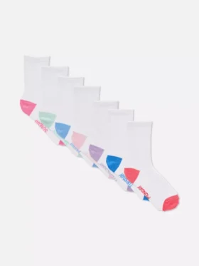 Paquete de 7 pares de calcetines cortos con los días de la semana