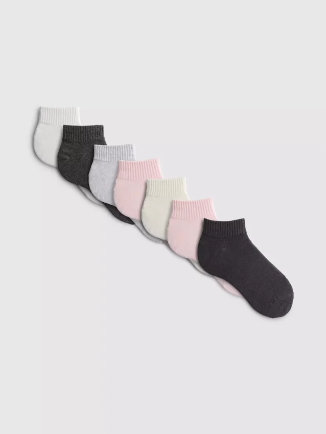 Paquete de 7 pares de calcetines de media pierna surtidos